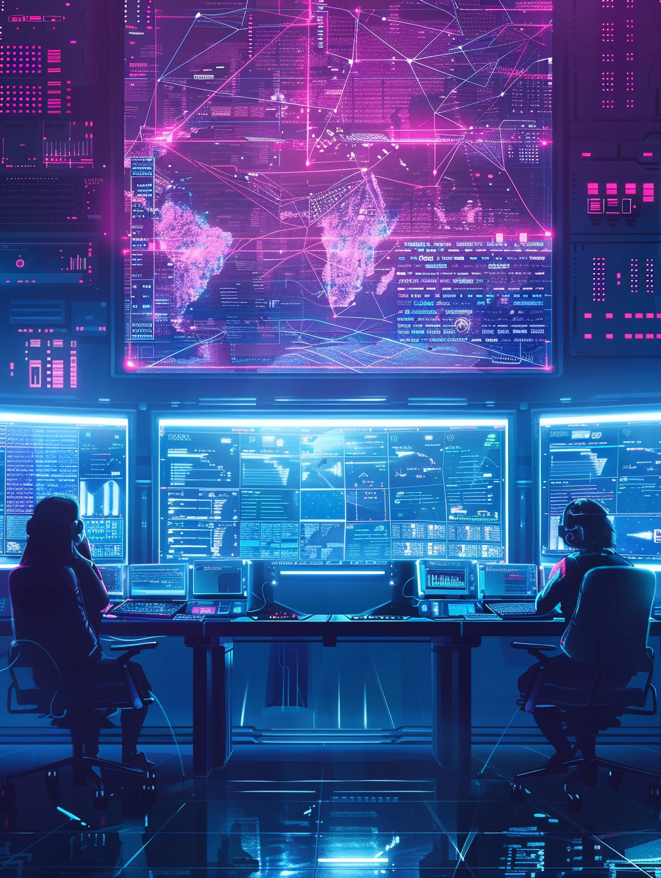 Crowded urban environment